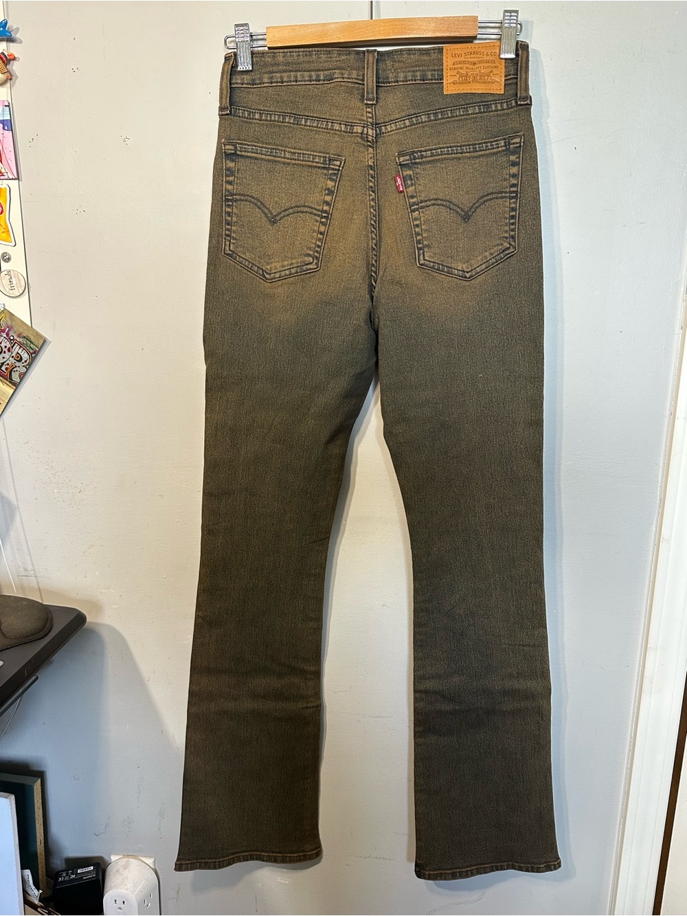 🆕 LEVI’s 725 RARE High Rise Bootcut Jean/Denim in Ranchera Straw - Picture 8 of 10